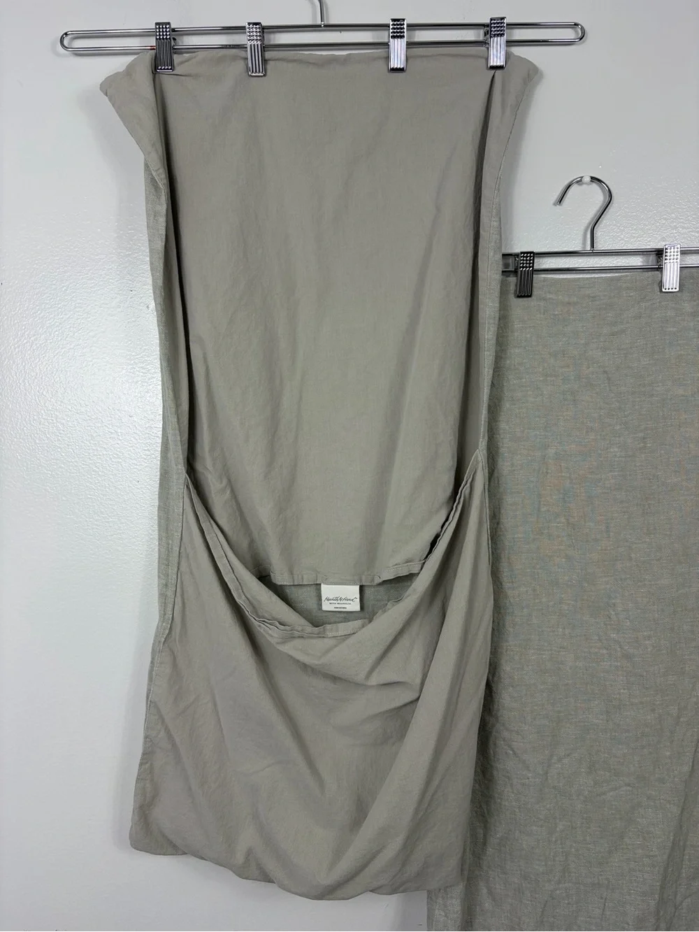 Hearth & Hand/ Magnolia linen/cotton King size sham set gray taupe